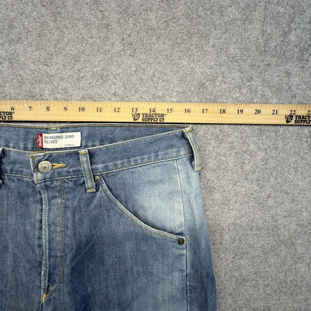 Levis Engineered Shorts Mens 32 Blue Twisted Jorts Jeans Denim 15